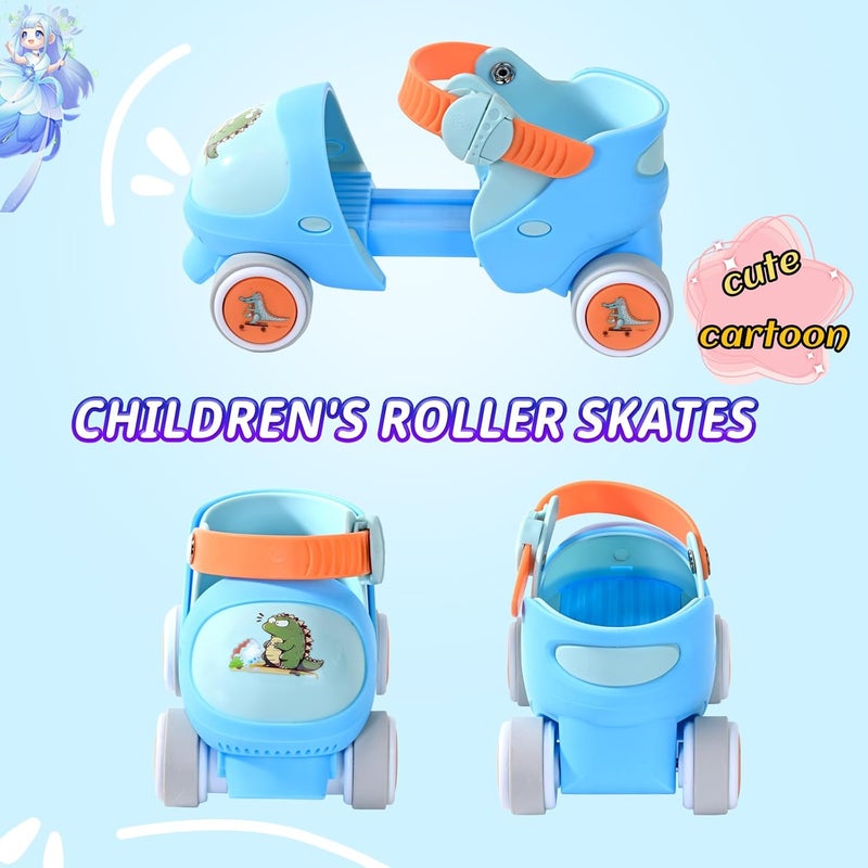 Mpoutik Kids Children's Adjustable Quad Roller Skates Wheels Lock Boys Girls Roller Skate for Beginners Toddlers Baby Age 2-6 Years Old - Image 4
